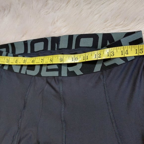 Under Armour Men's Black HeatGear Compression Capri Crop Tights Size XL - Picture 3 of 9